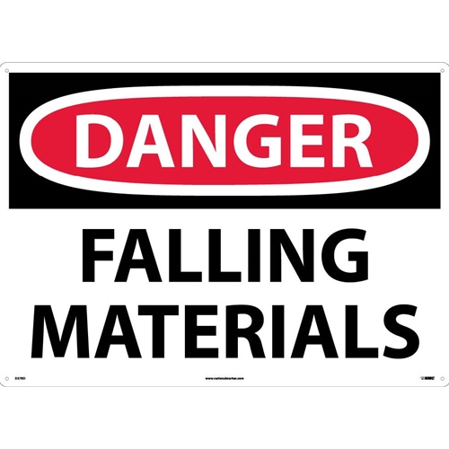 Large Format Danger Falling Materials Sign (D37RD)