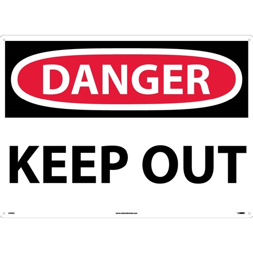 Large Format Danger Keep Out Sign (D59AD)