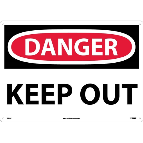 Large Format Danger Keep Out Sign (D59RC)