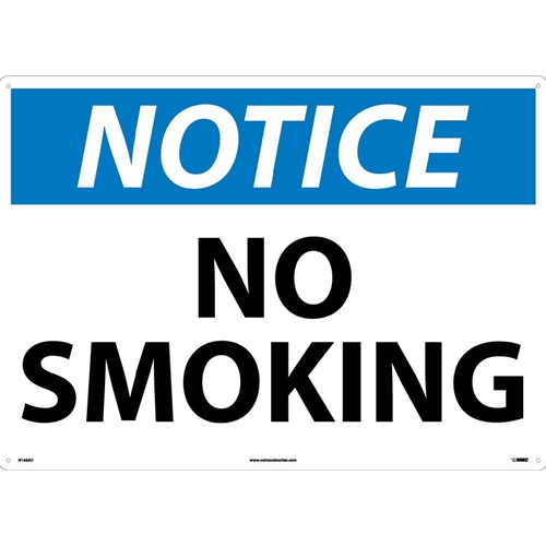 Large Format Notice No Smoking Sign (N166AD)