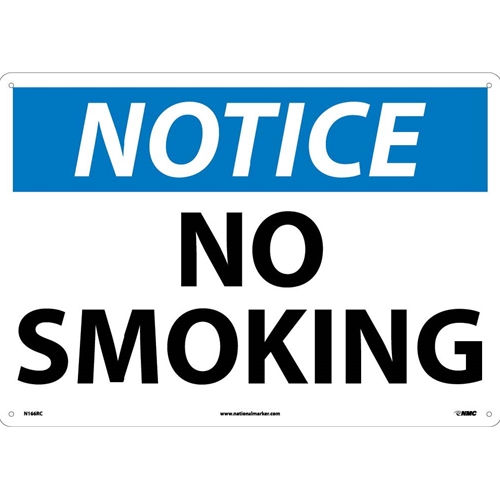 Large Format Notice No Smoking Sign (N166RC)