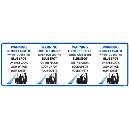 Warning Forklift Traffic Column Wrap (WF10TW)