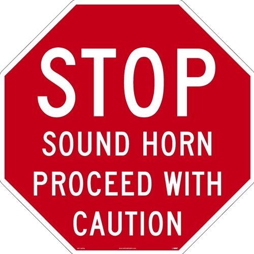 Stop Horn Proceed With Caution (WF1136TW)