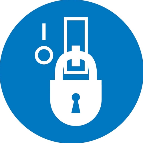 Lockout In De-Energized State Iso Label (ISO218AP)