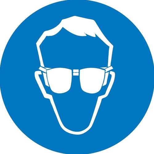 Wear Eye Protection Iso Label (ISO401AP)