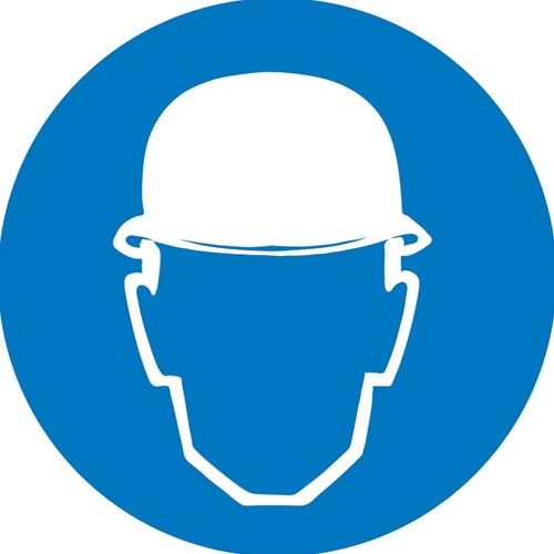 Wear Head Protection Iso Label (ISO403AP)