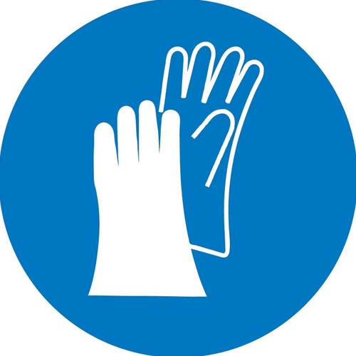 Wear Hand Protection Iso Label (ISO404AP)