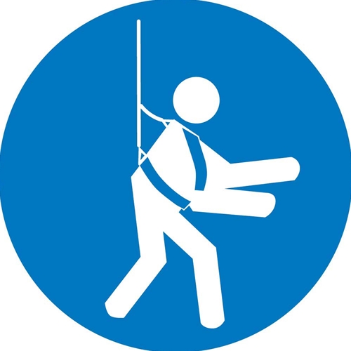 Wear Safety Harness Iso Label (ISO413AP)