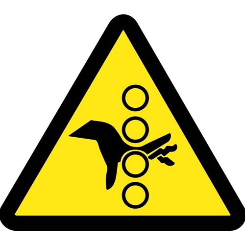 Pinch Point Hazard Iso Label (ISO445AP)