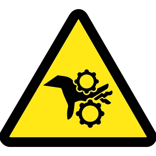 Gear Entanglement Hazard Iso Label (ISO448AP)