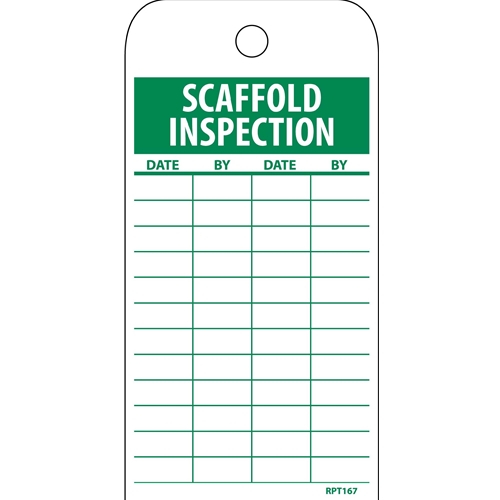 Scaffold Inspection Tag (RPT167)