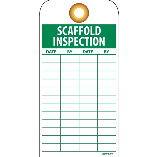 Scaffold Inspection Tag (RPT167G)