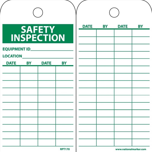Safety Inspection Equipment Id Tag (RPT170)