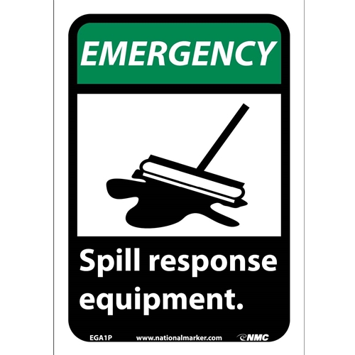 Emergency Spill Response Equipment Sign (EGA1P)