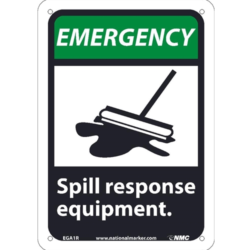 Emergency Spill Response Equipment Sign (EGA1R)