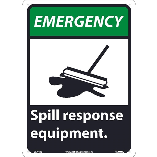 Emergency Spill Response Equipment Sign (EGA1RB)