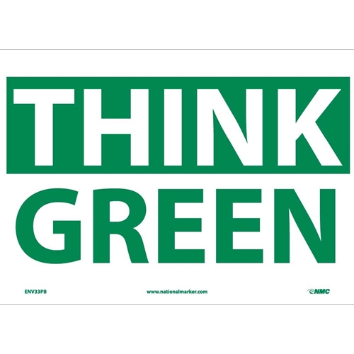 Think Green Sign (ENV33PB)