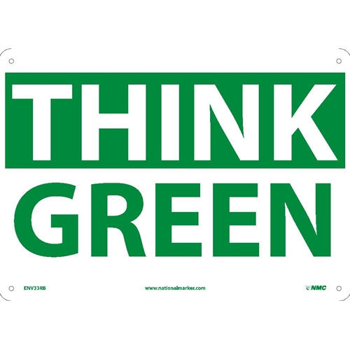 Think Green Sign (ENV33RB)