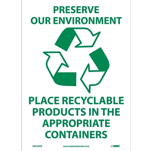Preserve Our Environment Sign (ENV35PB)