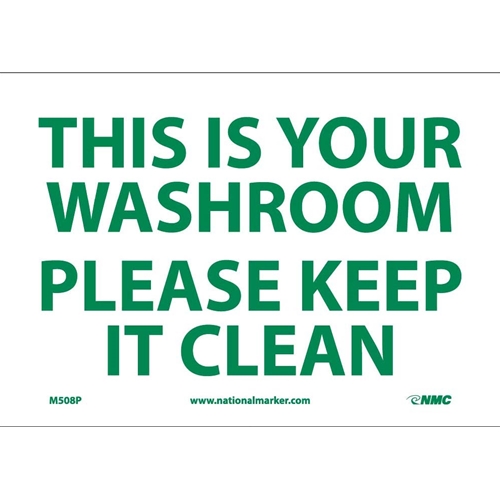 Keep It Clean Sign (M508P)