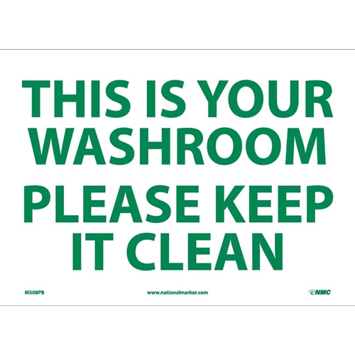 Keep It Clean Sign (M508PB)