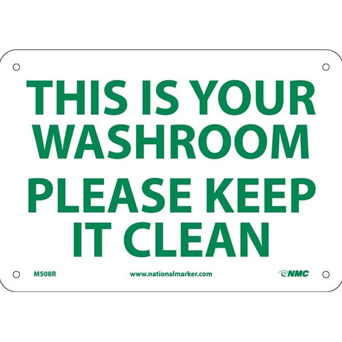 Keep It Clean Sign (M508R)