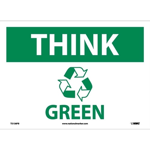 Think Green Sign (TS138PB)