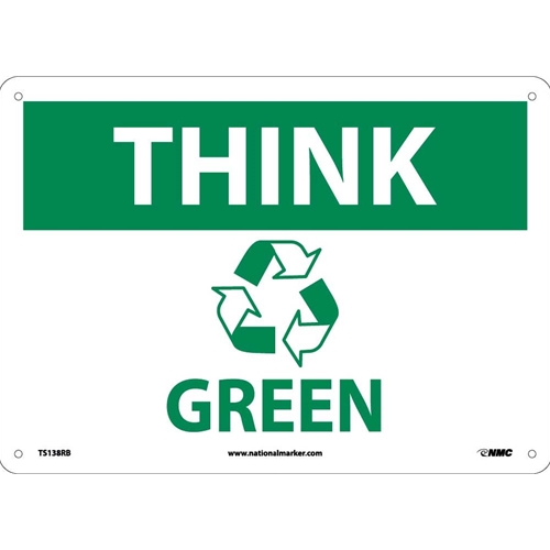 Think Green Sign (TS138RB)