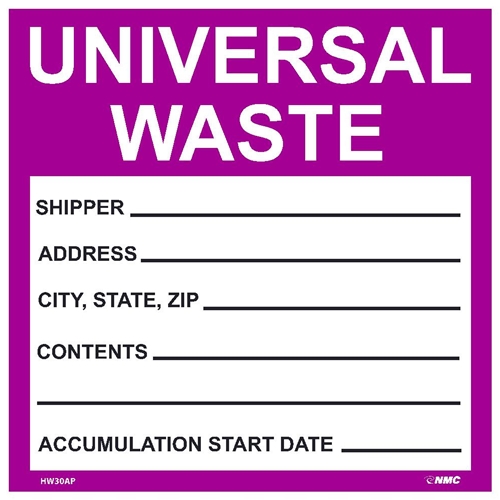 Hazardous Materials Shipping Hazmat Label (HW30AP)