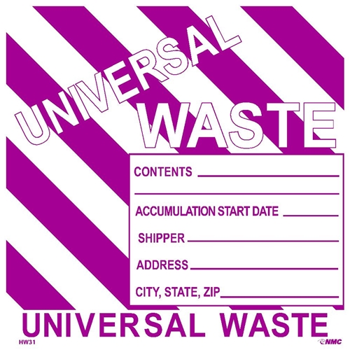 Hazardous Materials Shipping Hazmat Label (HW31AP)
