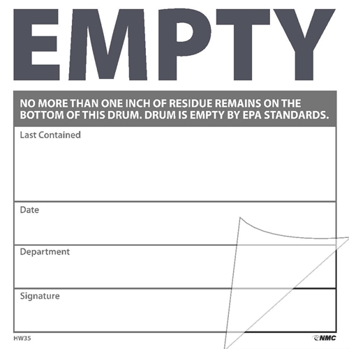 Empty Self-Laminating Label (HW35SL100)