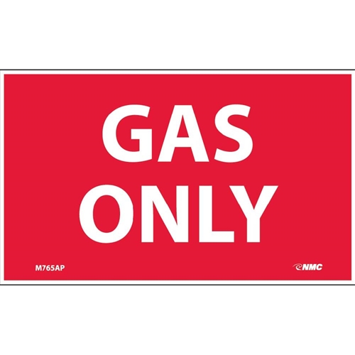Gas Only Hazmat Label (M765AP)