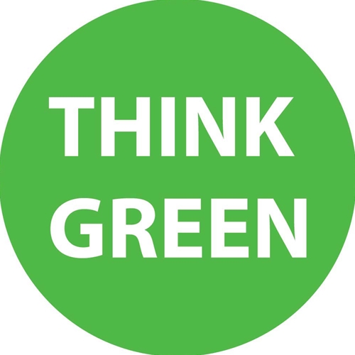 Think Green Hard Hat Emblem (HH101)