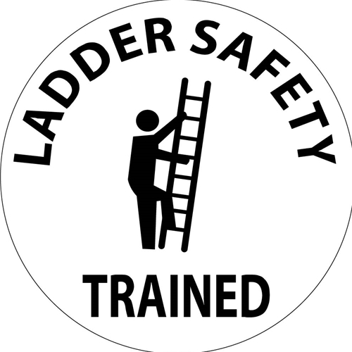 Ladder Safety Trained Hard Hat Emblem (HH116R)