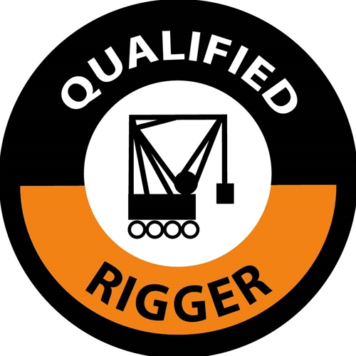 Qualified Rigger Hard Hat Emblem (HH117R)