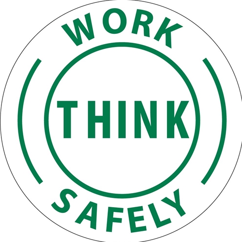Work Think Safely Hard Hat Emblem (HH12R)