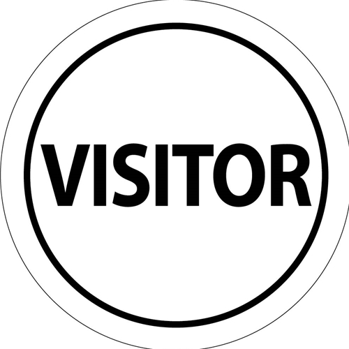 Visitor Hard Hat Emblem (HH20R)