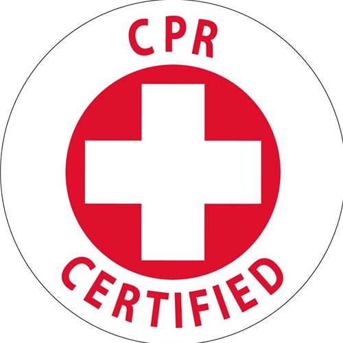 Cpr Certified Hard Hat Emblem (HH22R)