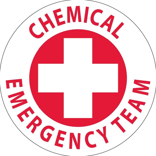 Chemical Emergency Team Hard Hat Emblem (HH36)