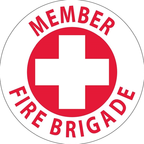 Member Fire Brigade Hard Hat Emblem (HH38)