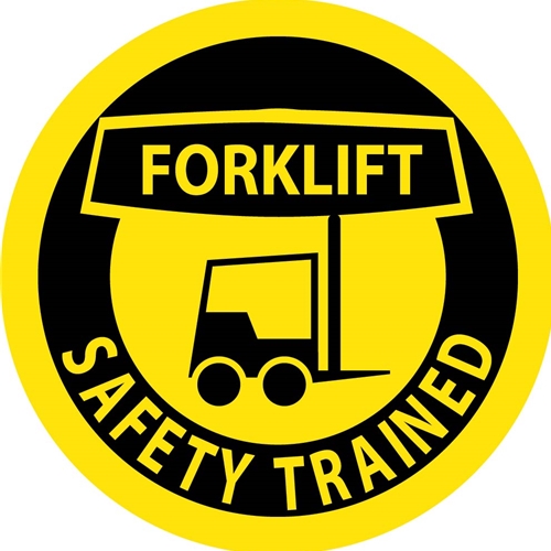 Forklift Safety Trained Hard Hat Emblem (HH42R)