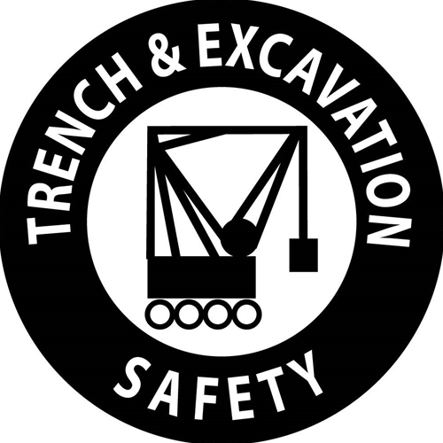 Trench & Excavation Safety Hard Hat Emblem (HH54)