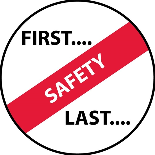 First. . .Safety. . .Last Hard Hat Emblem (HH56)