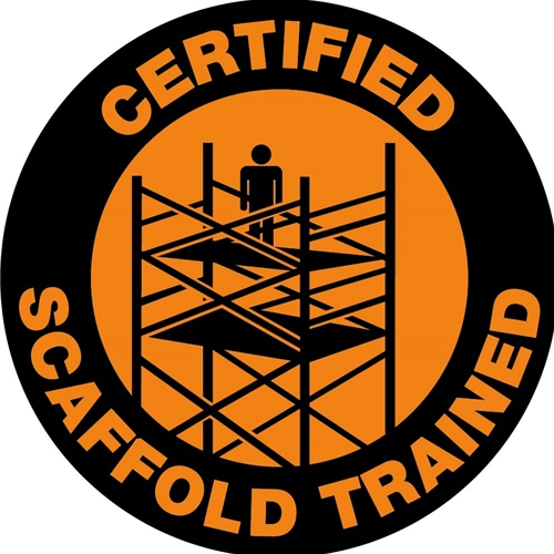 Certified Scaffold Trained Label (HH68R)