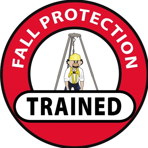 Fall Protection Trained Hard Hat Emblem (HH71R)