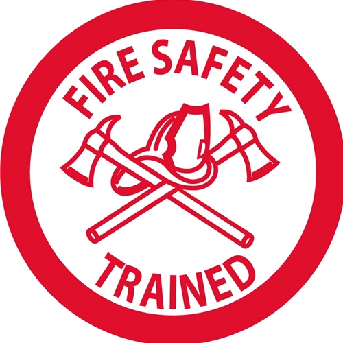 Fire Safety Trained Hard Hat Emblem (HH72R)