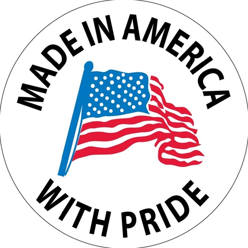 Made In America With Pride Hard Hat Emblem (HH75)