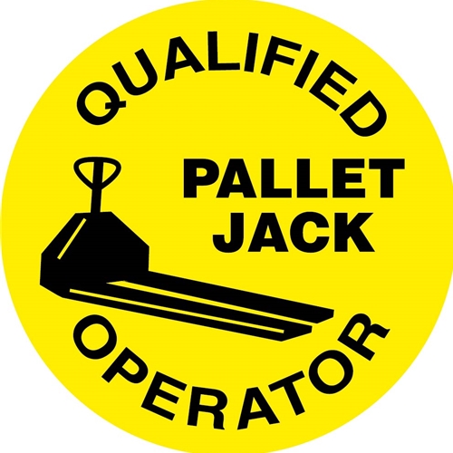 Qualified Pallet Jack Operator Hard Hat Emblem (HH85R)