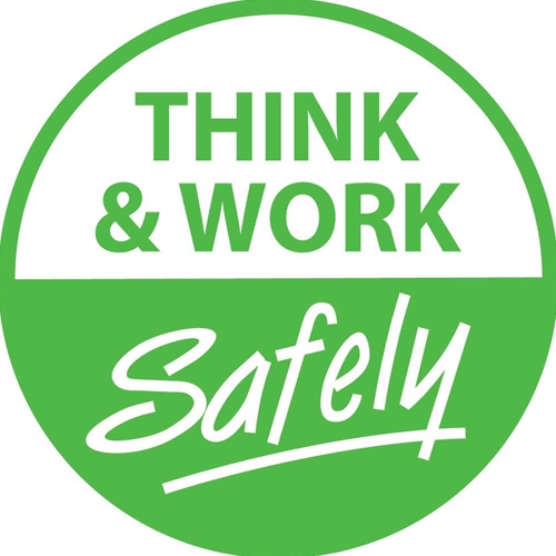 Think & Work Safely Hard Hat Emblem (HH91)