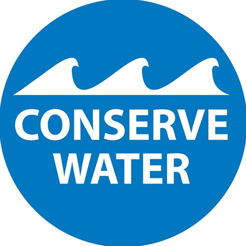 Conserve Water Hard Hat Emblem (HH93)